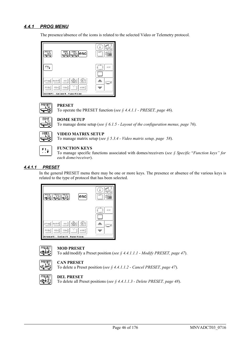 Videotec DCT User Manual | Page 48 / 182