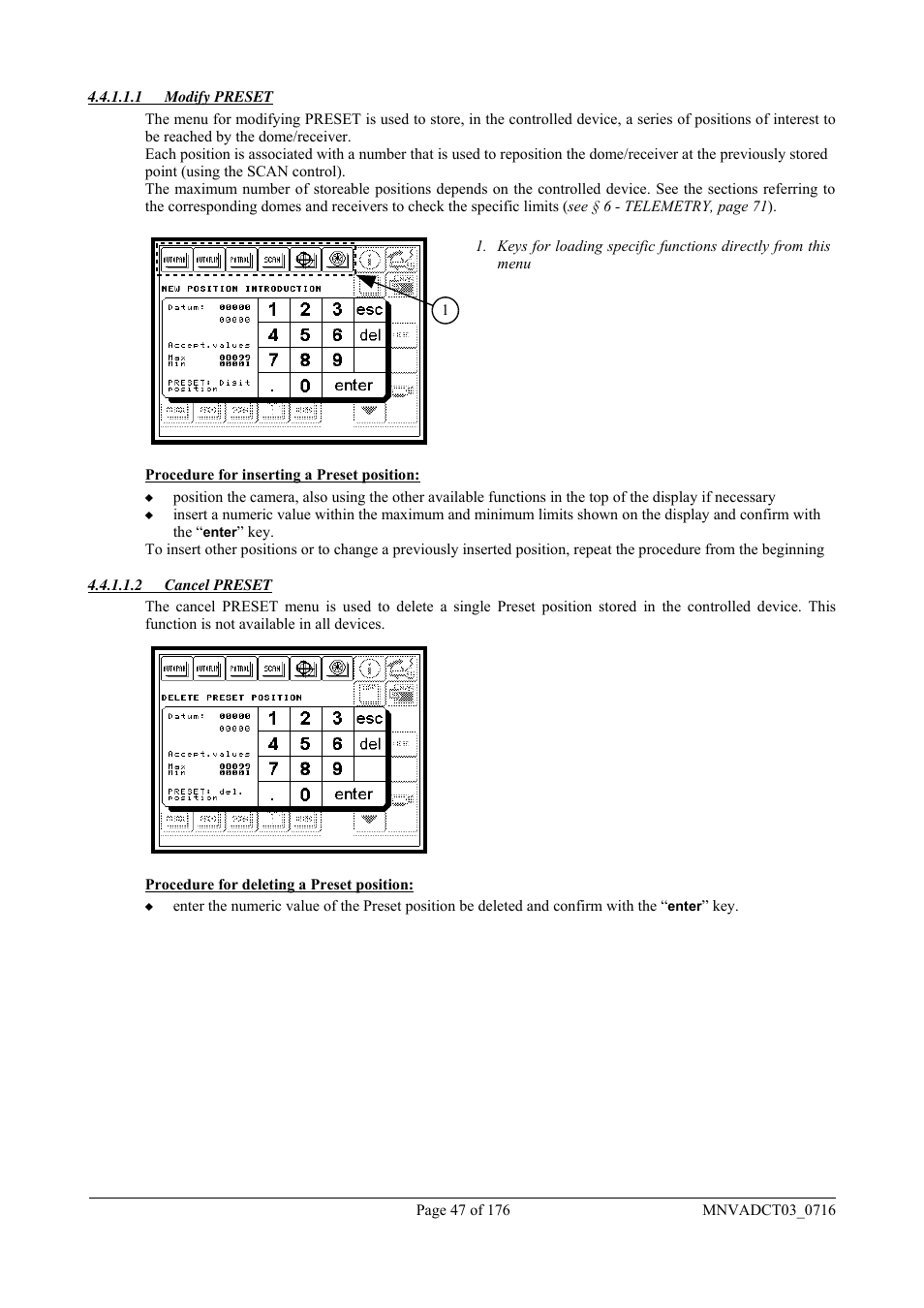 Videotec DCT User Manual | Page 49 / 182