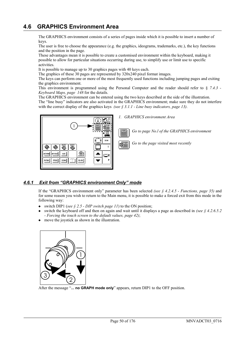 6 graphics environment area | Videotec DCT User Manual | Page 52 / 182