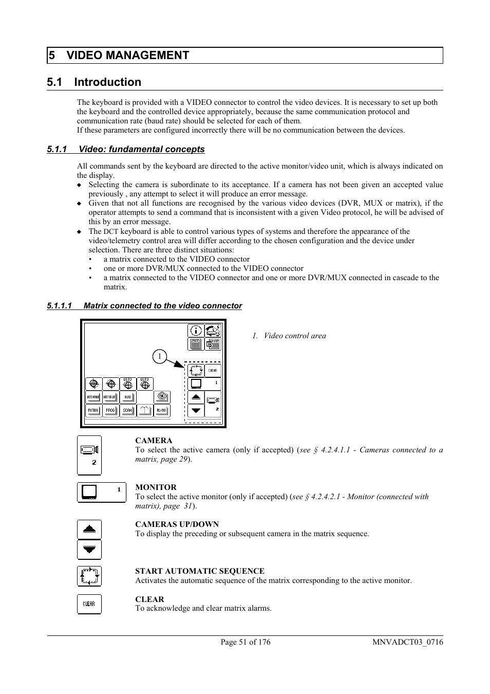 5 video management 5.1 introduction | Videotec DCT User Manual | Page 53 / 182