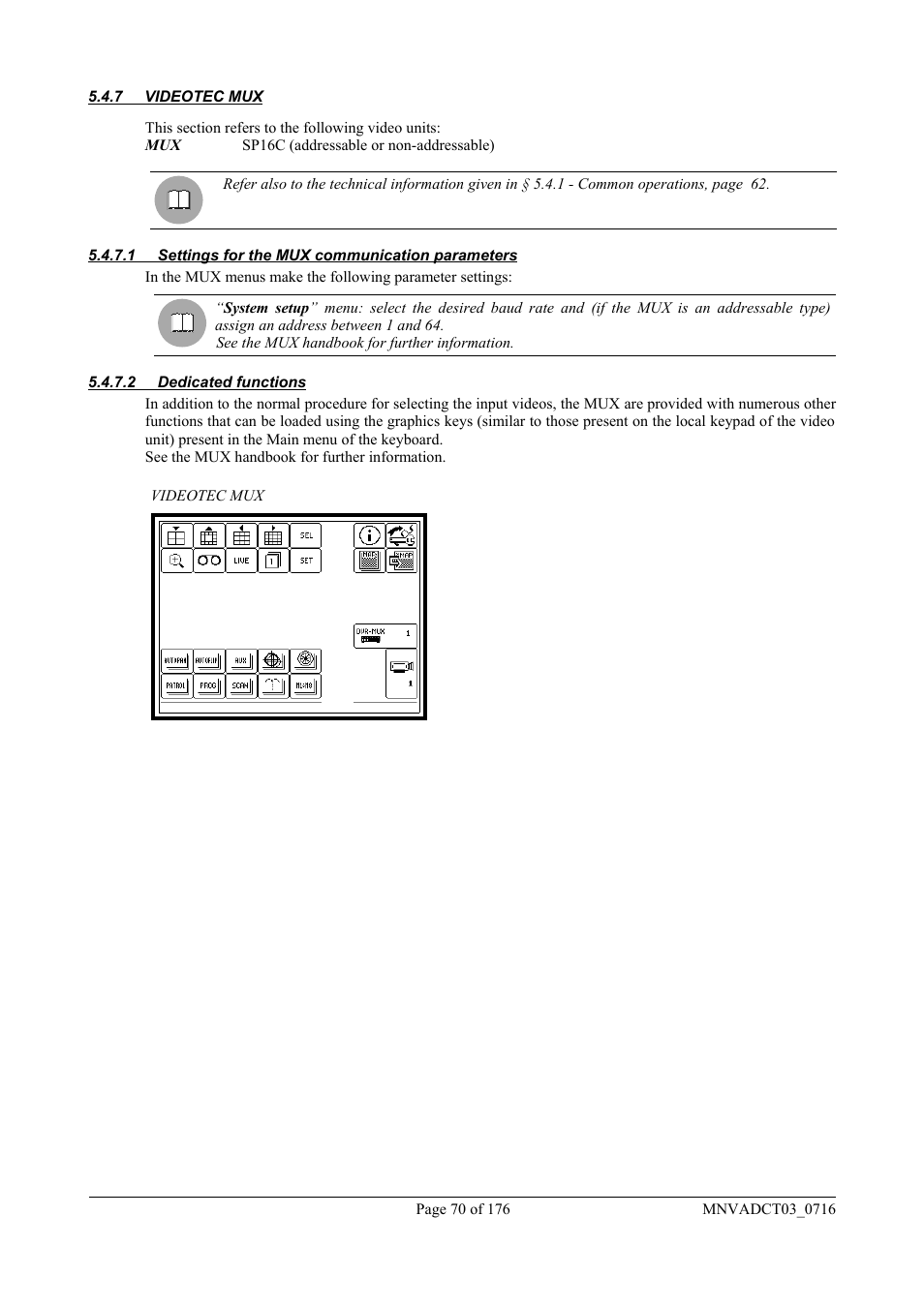 Videotec DCT User Manual | Page 72 / 182