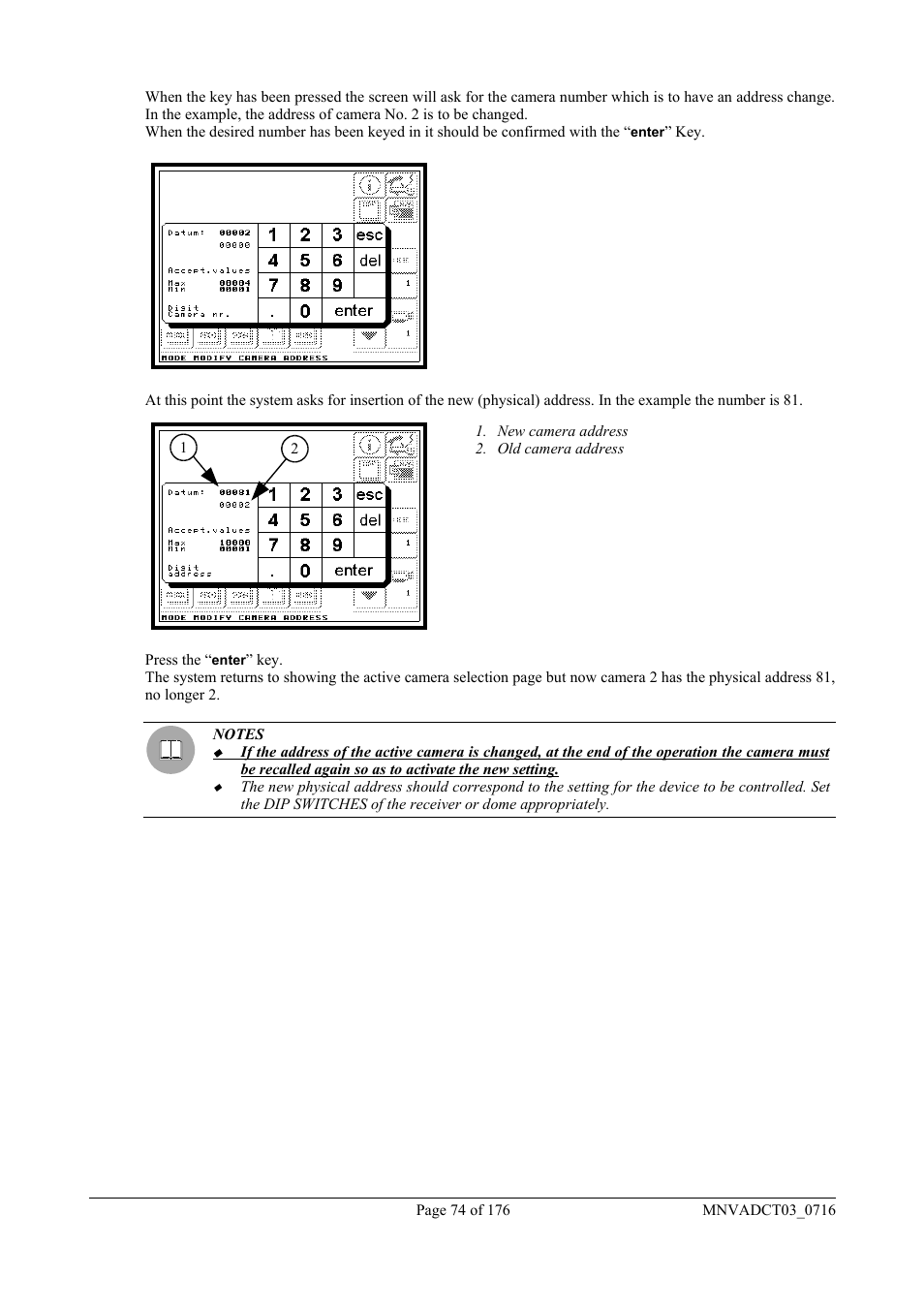 Videotec DCT User Manual | Page 76 / 182
