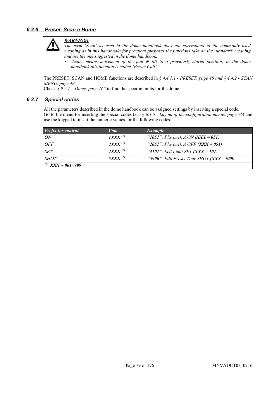 Videotec DCT User Manual | Page 81 / 182