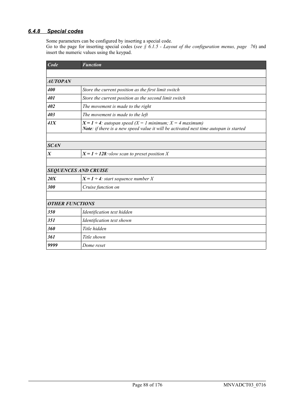 Videotec DCT User Manual | Page 90 / 182