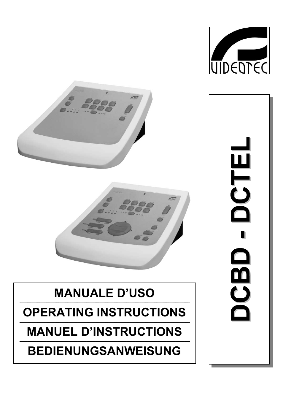 Videotec DCTEL User Manual | 86 pages