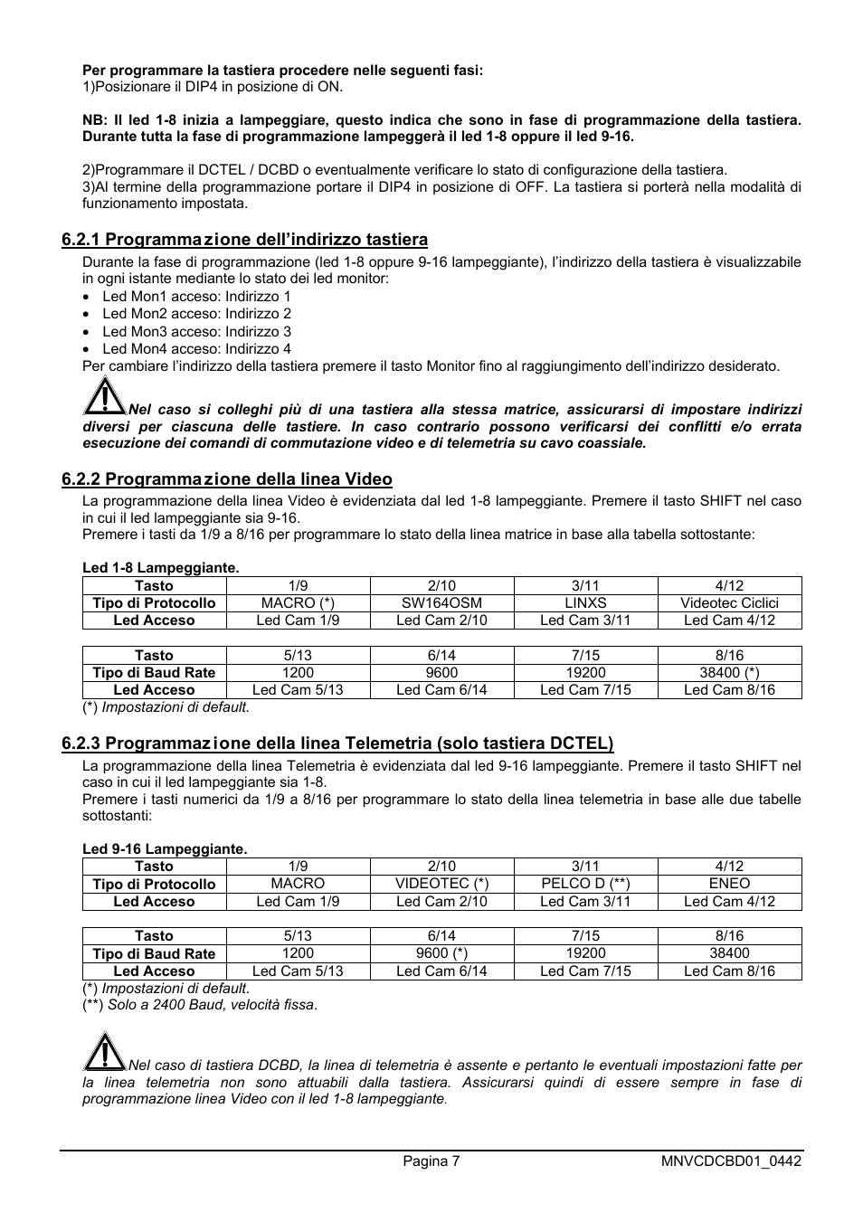 Videotec DCTEL User Manual | Page 11 / 86