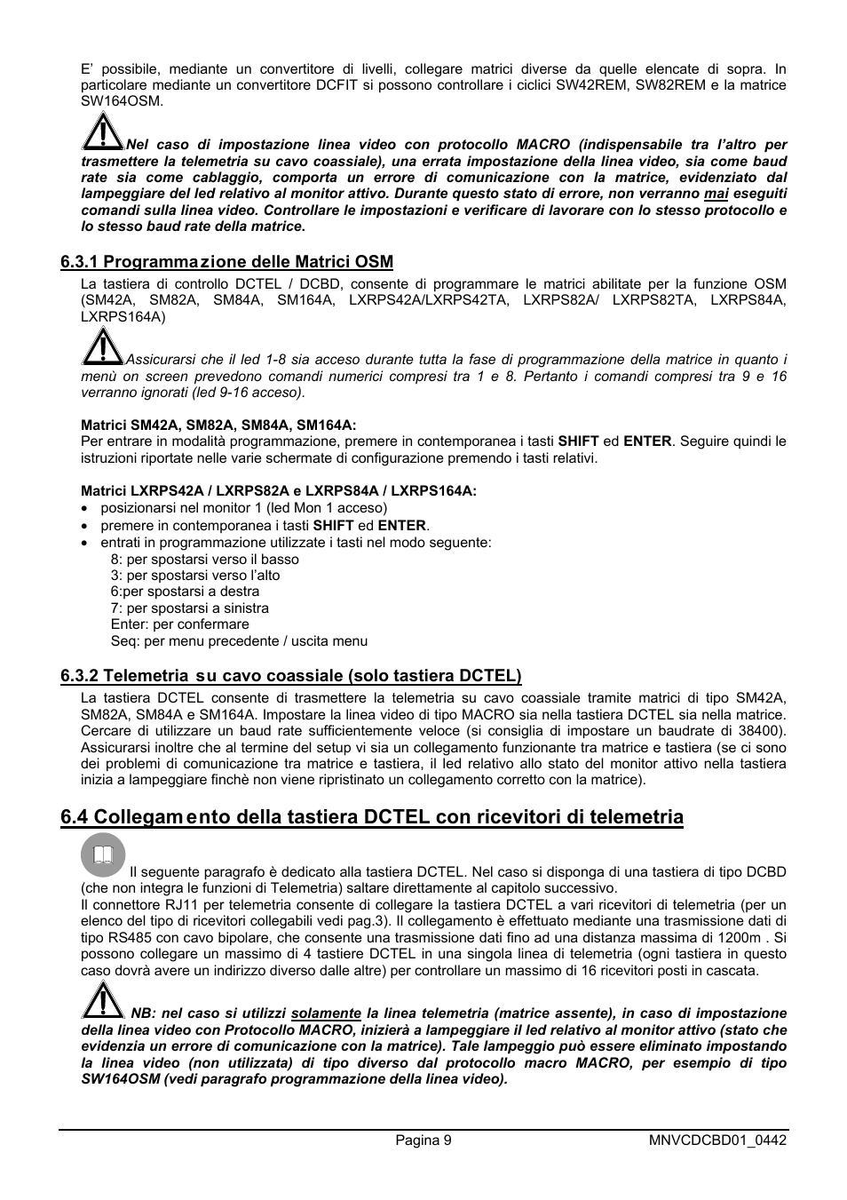 Videotec DCTEL User Manual | Page 13 / 86