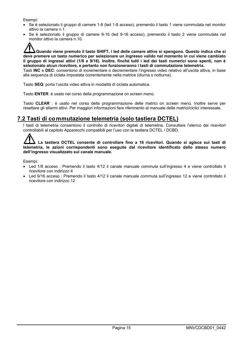 Videotec DCTEL User Manual | Page 19 / 86