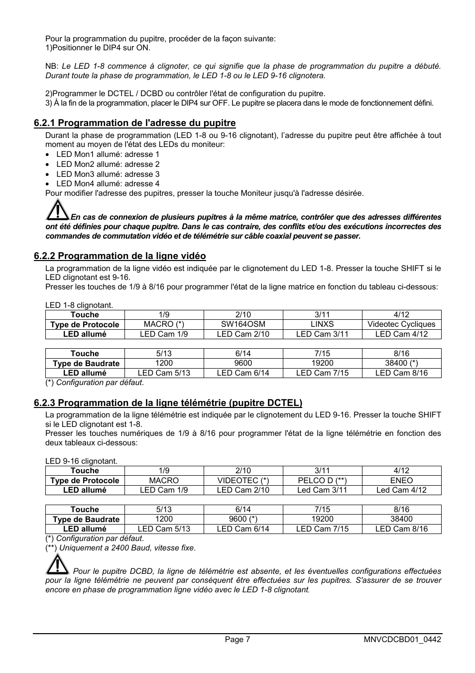 Videotec DCTEL User Manual | Page 51 / 86