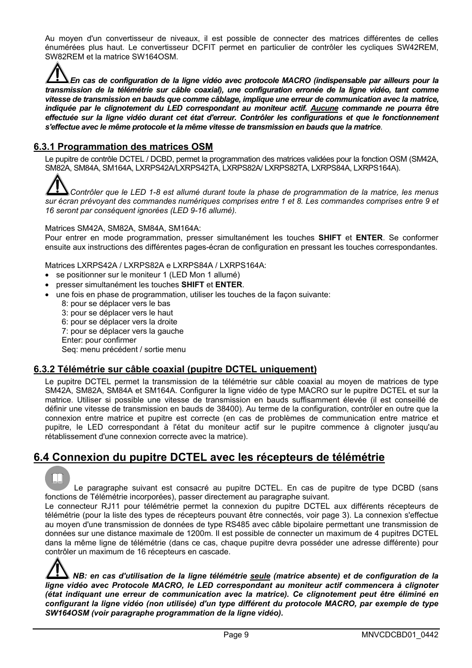 Videotec DCTEL User Manual | Page 53 / 86