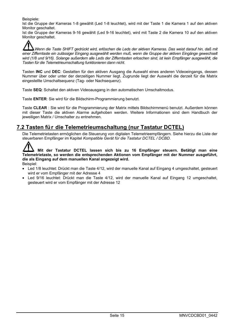 Videotec DCTEL User Manual | Page 79 / 86