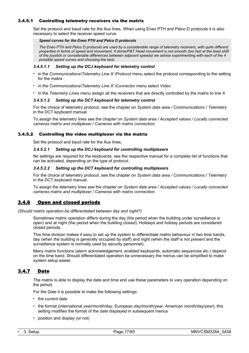 Videotec SM328B User Manual | Page 19 / 72