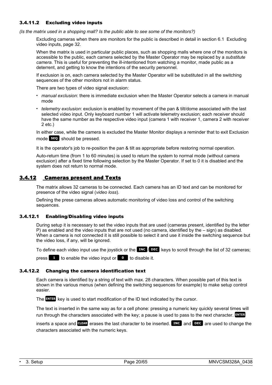 Videotec SM328B User Manual | Page 22 / 72