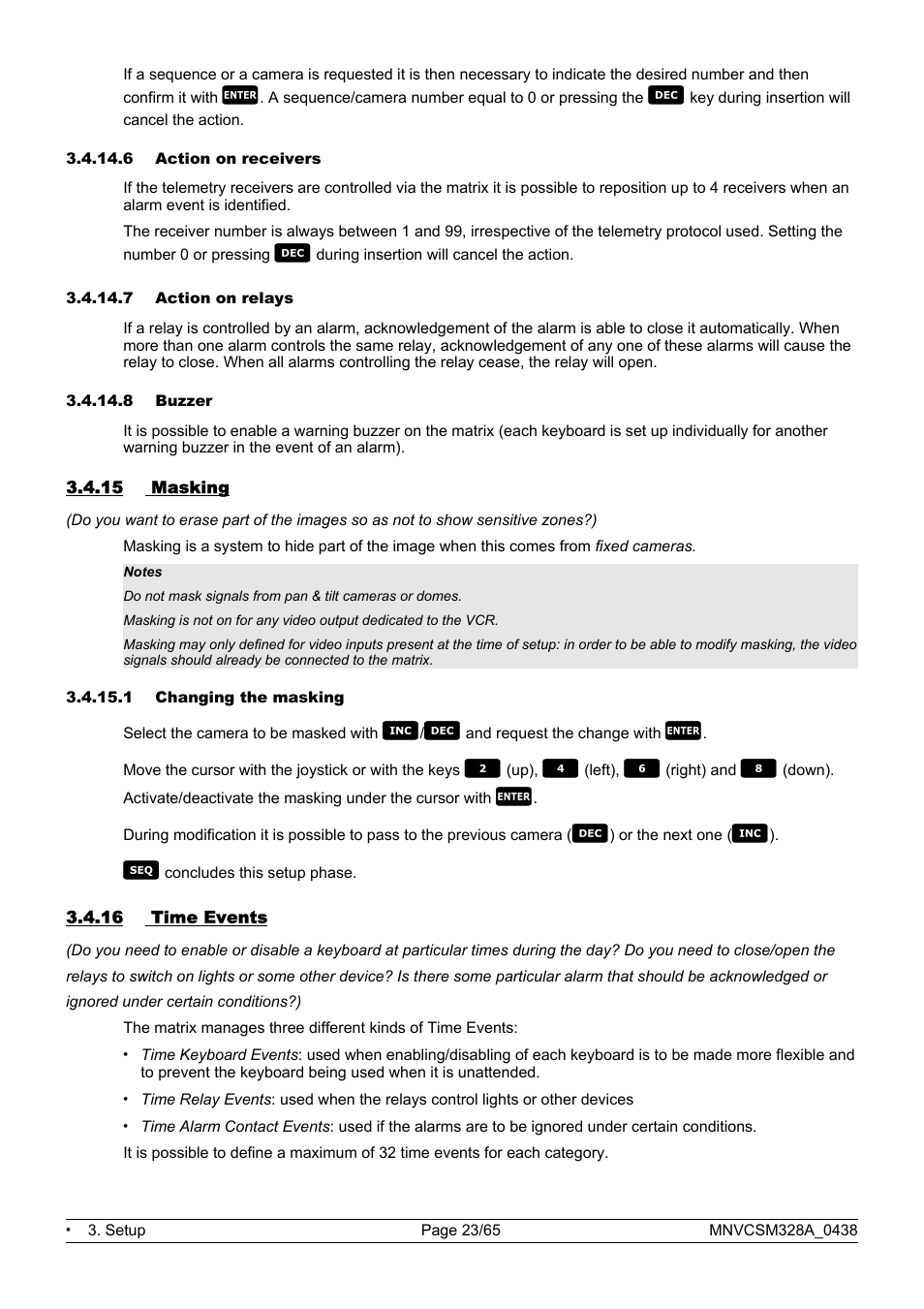 Videotec SM328B User Manual | Page 25 / 72