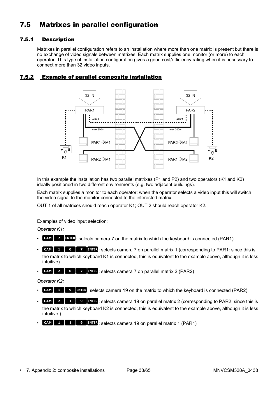 C107e, C207e, C19e | C219e, C119e | Videotec SM328B User Manual | Page 40 / 72