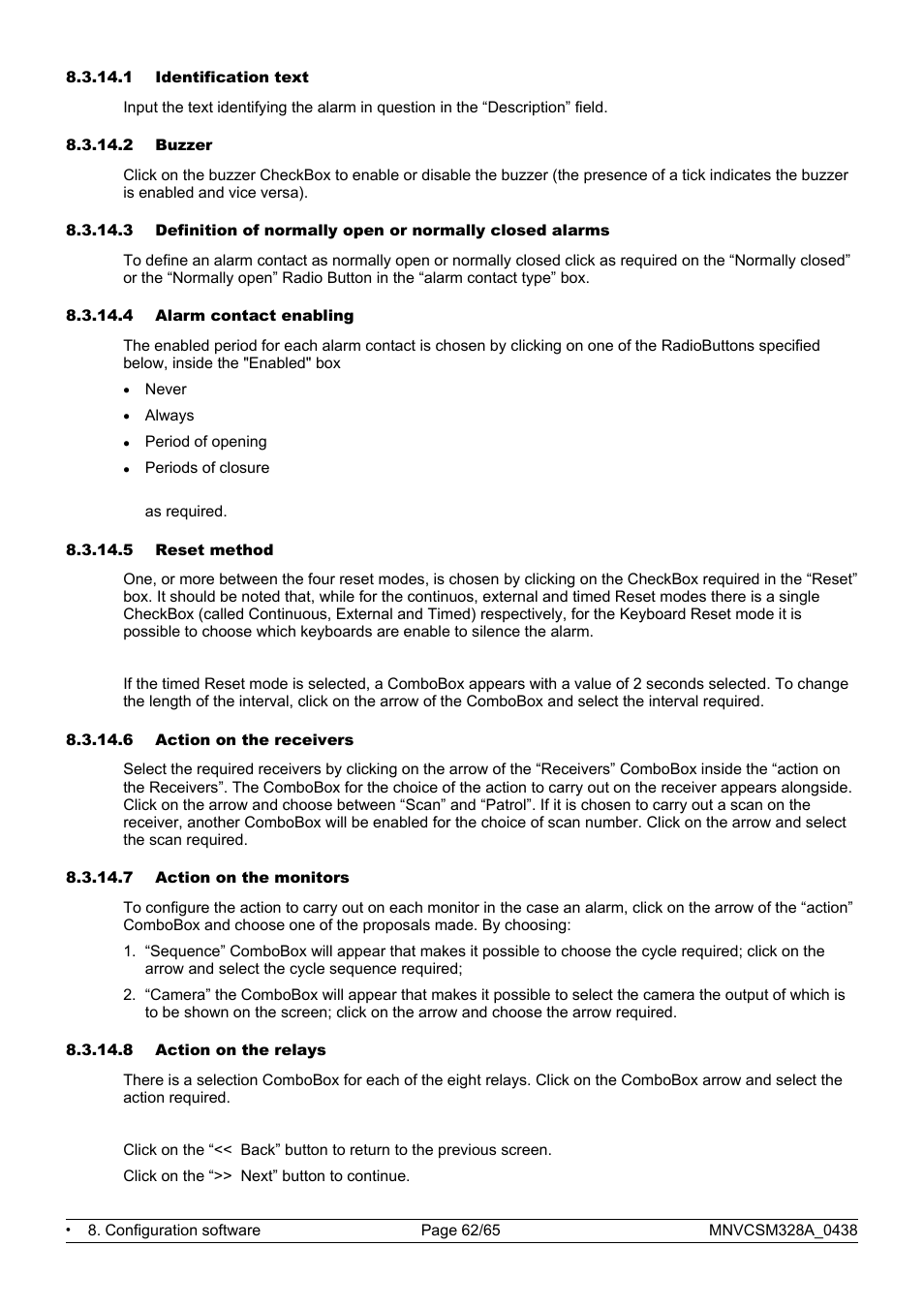 Videotec SM328B User Manual | Page 64 / 72