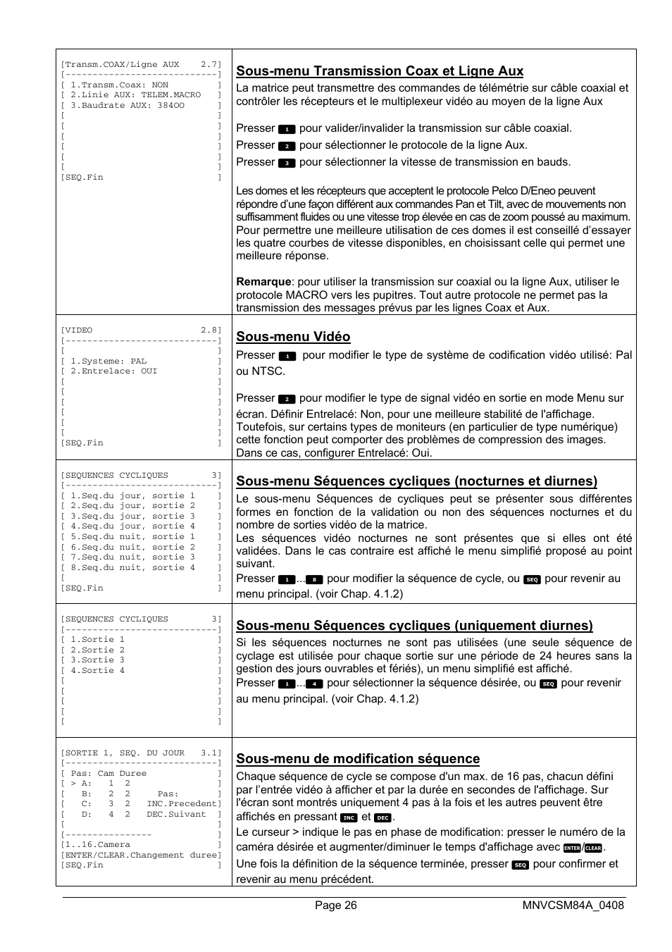 Videotec SM164B User Manual | Page 102 / 150