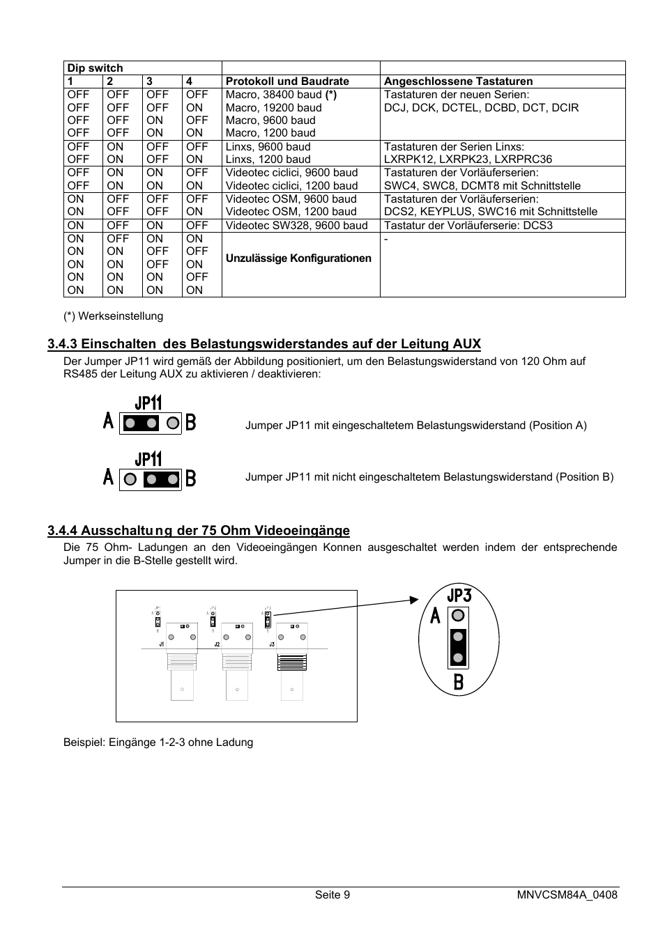 Videotec SM164B User Manual | Page 121 / 150
