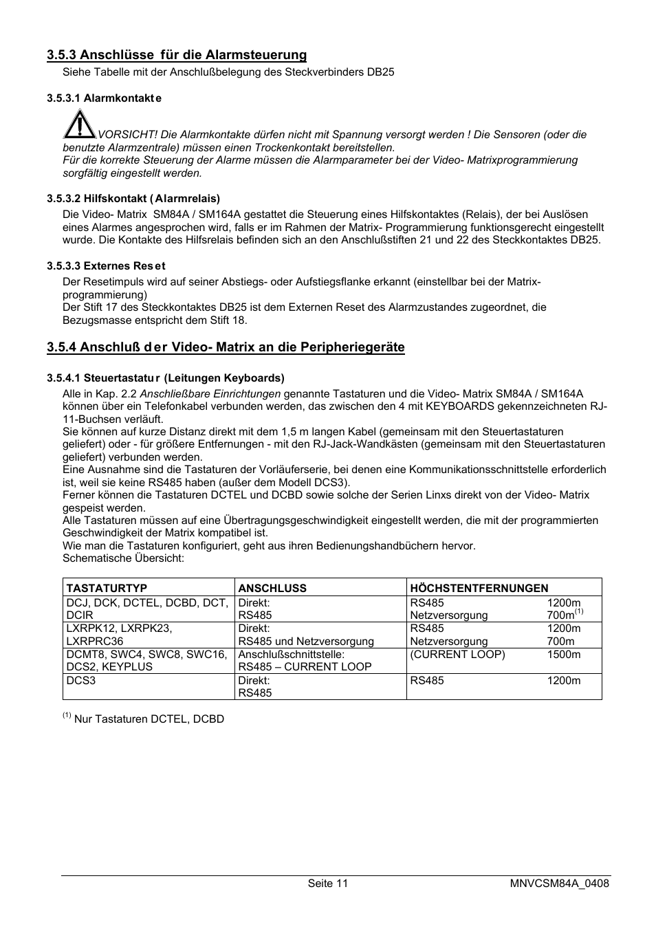 Videotec SM164B User Manual | Page 123 / 150