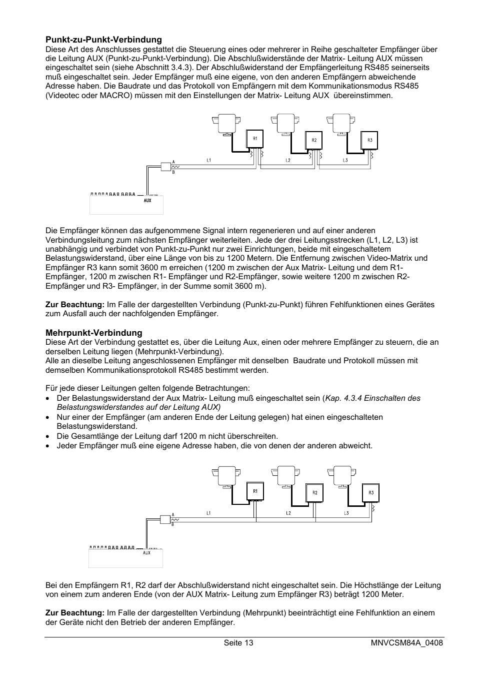 Videotec SM164B User Manual | Page 125 / 150