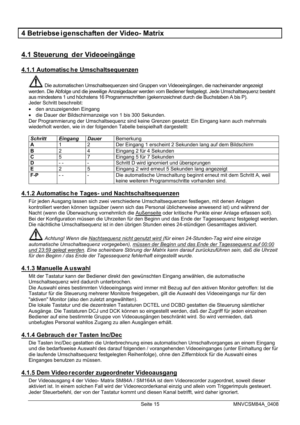 Videotec SM164B User Manual | Page 127 / 150