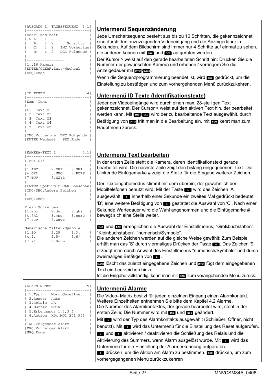 Videotec SM164B User Manual | Page 139 / 150