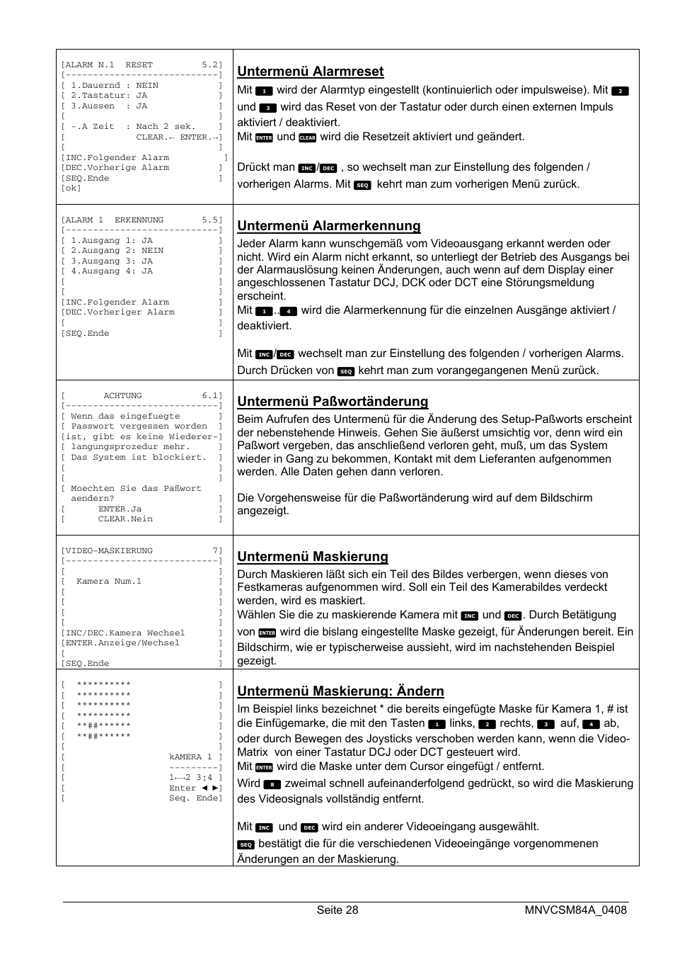 Videotec SM164B User Manual | Page 140 / 150