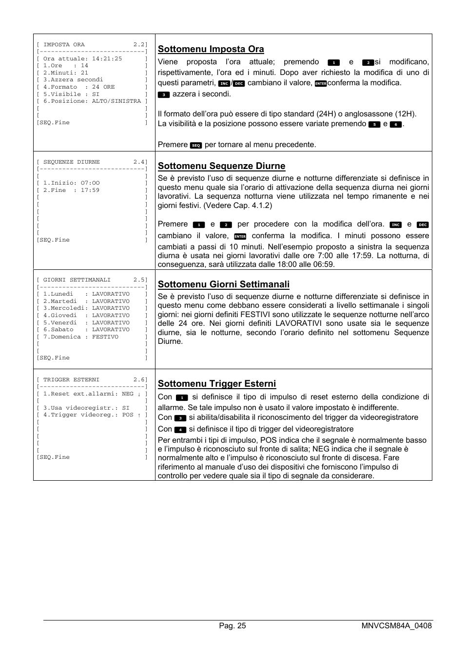 Videotec SM164B User Manual | Page 29 / 150