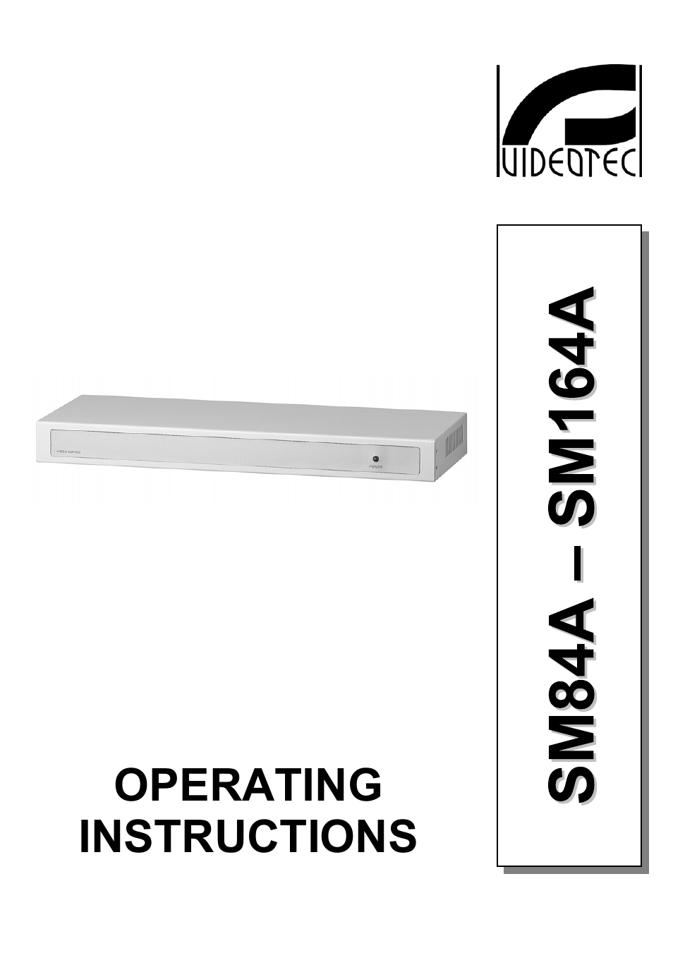 English | Videotec SM164B User Manual | Page 39 / 150