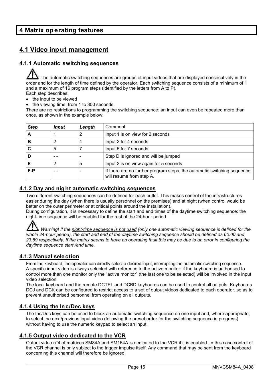 Videotec SM164B User Manual | Page 55 / 150