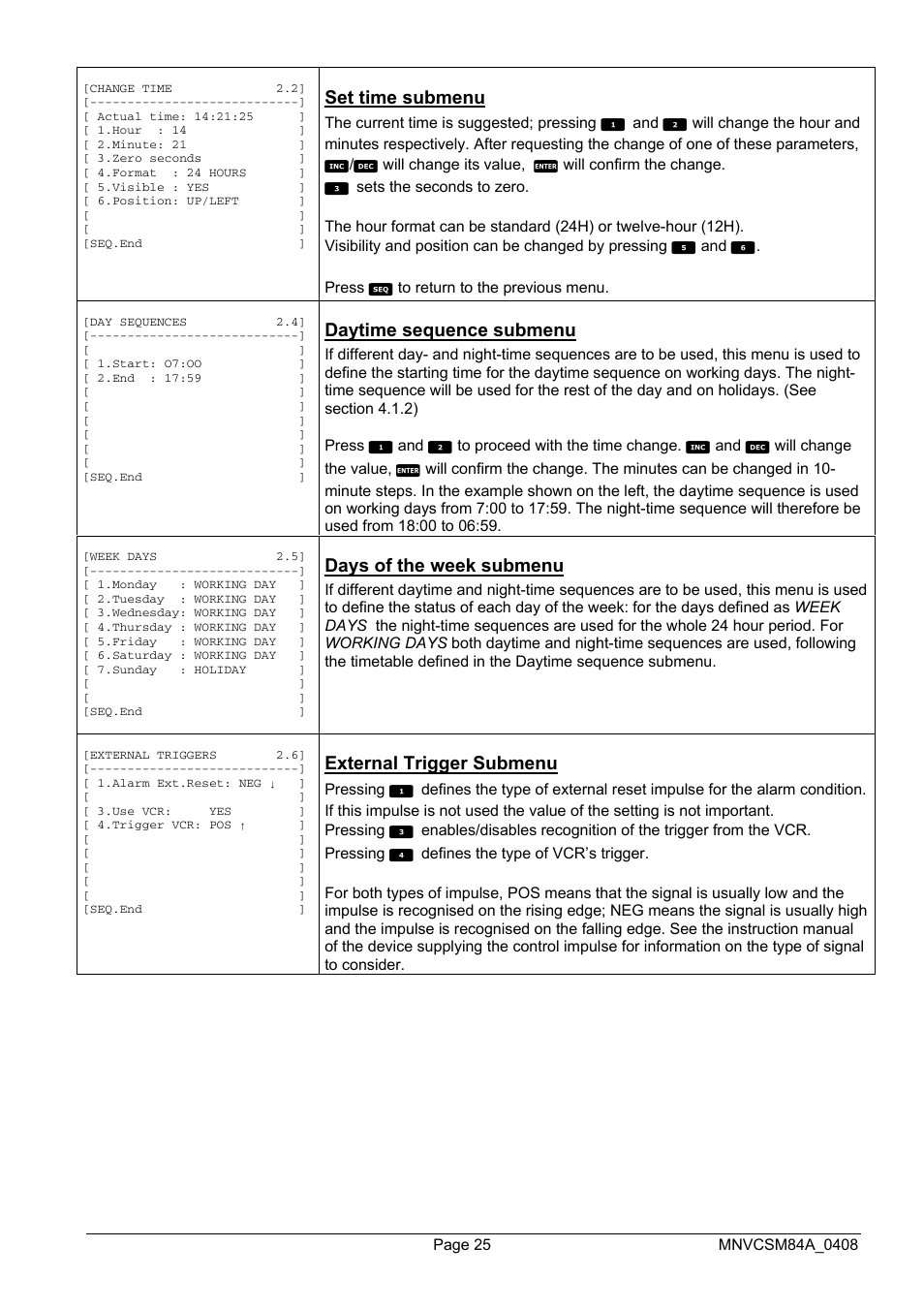 Videotec SM164B User Manual | Page 65 / 150