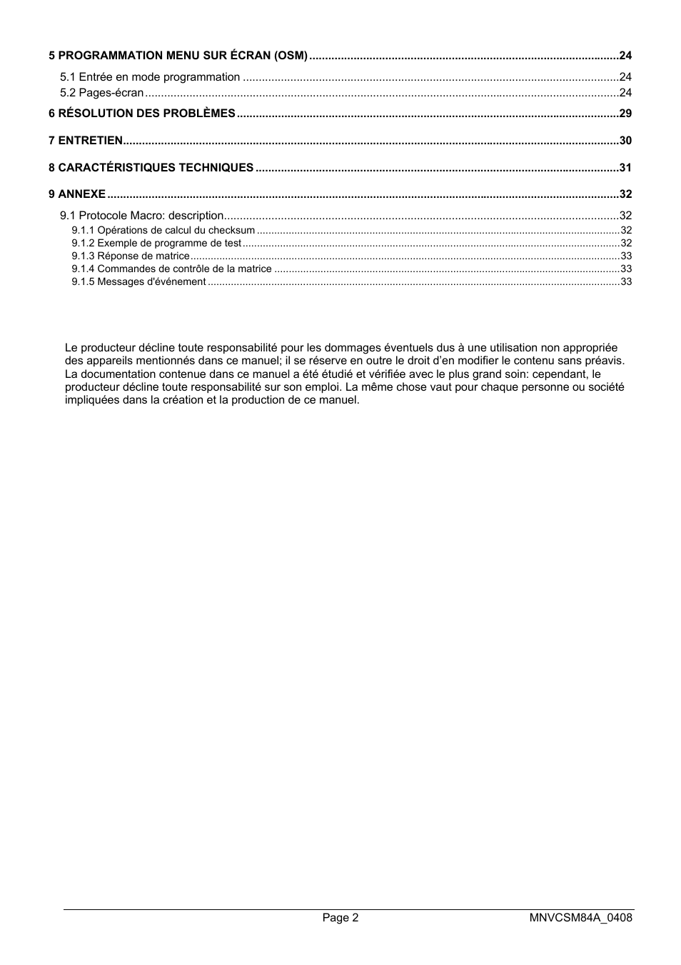Videotec SM164B User Manual | Page 78 / 150
