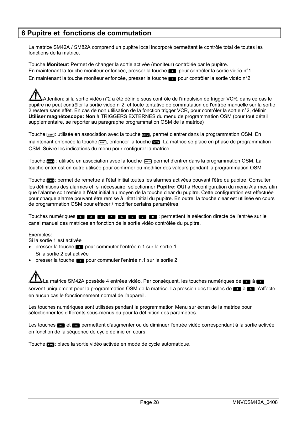 Videotec SM82A User Manual | Page 100 / 142