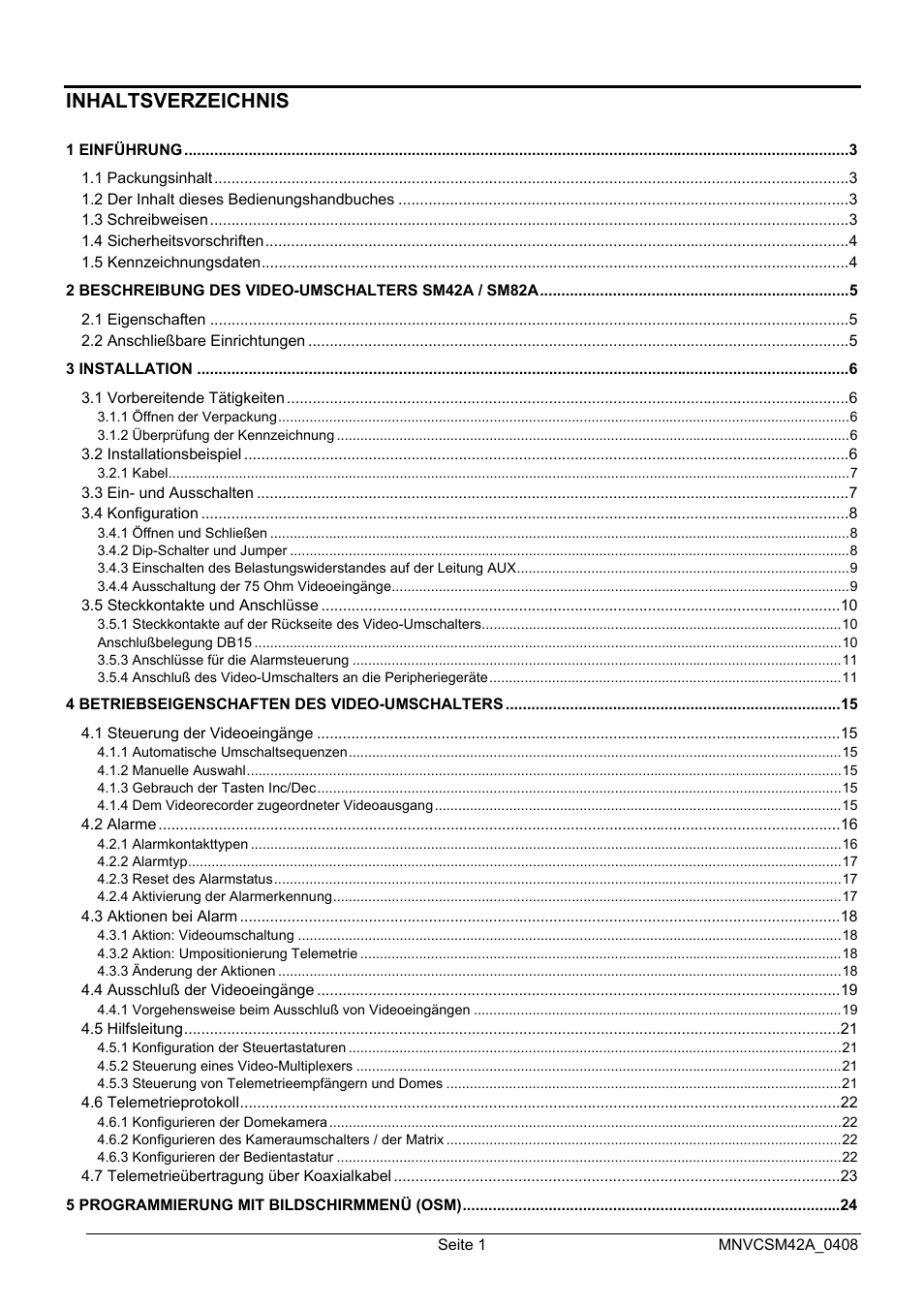 Videotec SM82A User Manual | Page 107 / 142