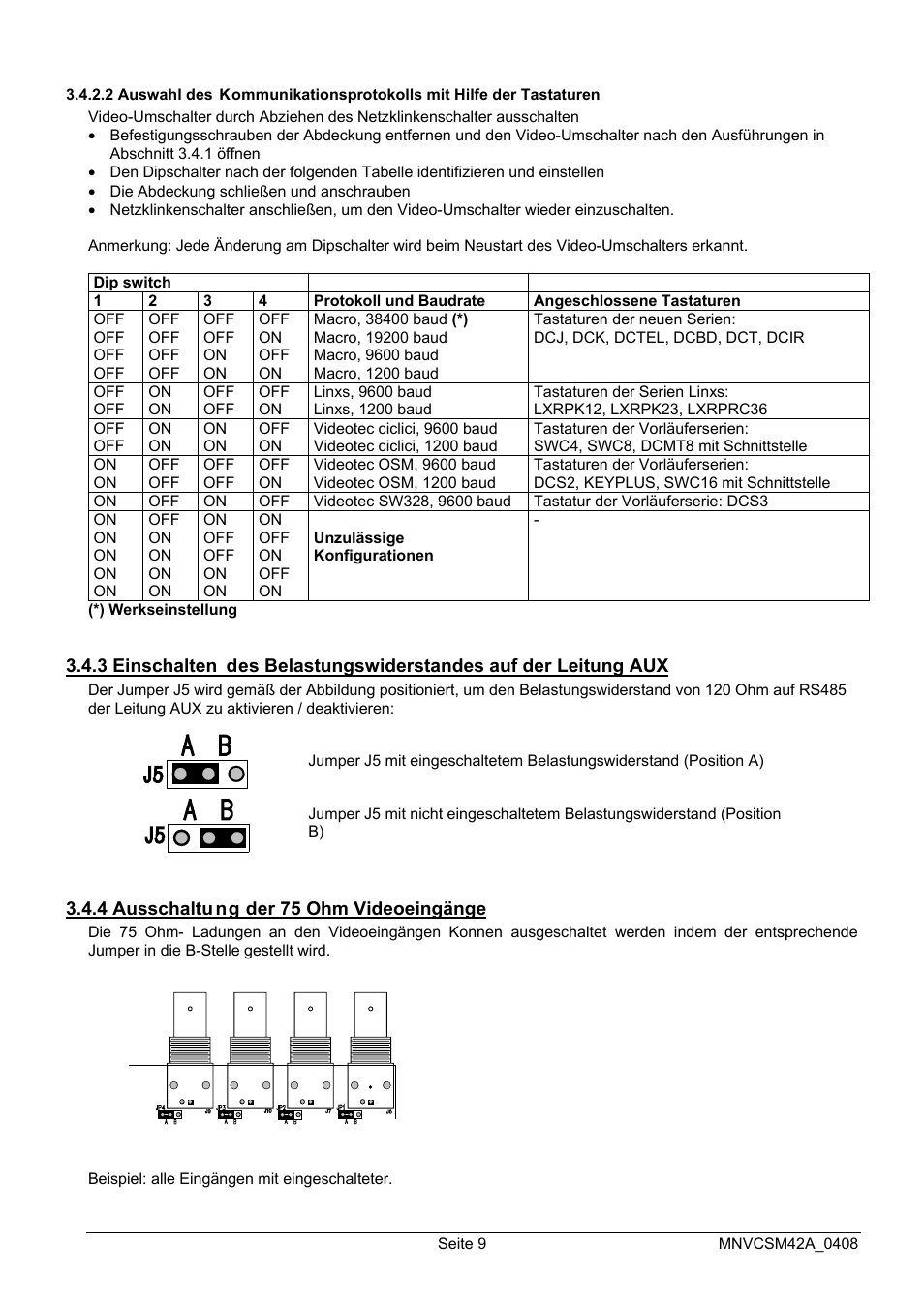 Videotec SM82A User Manual | Page 115 / 142