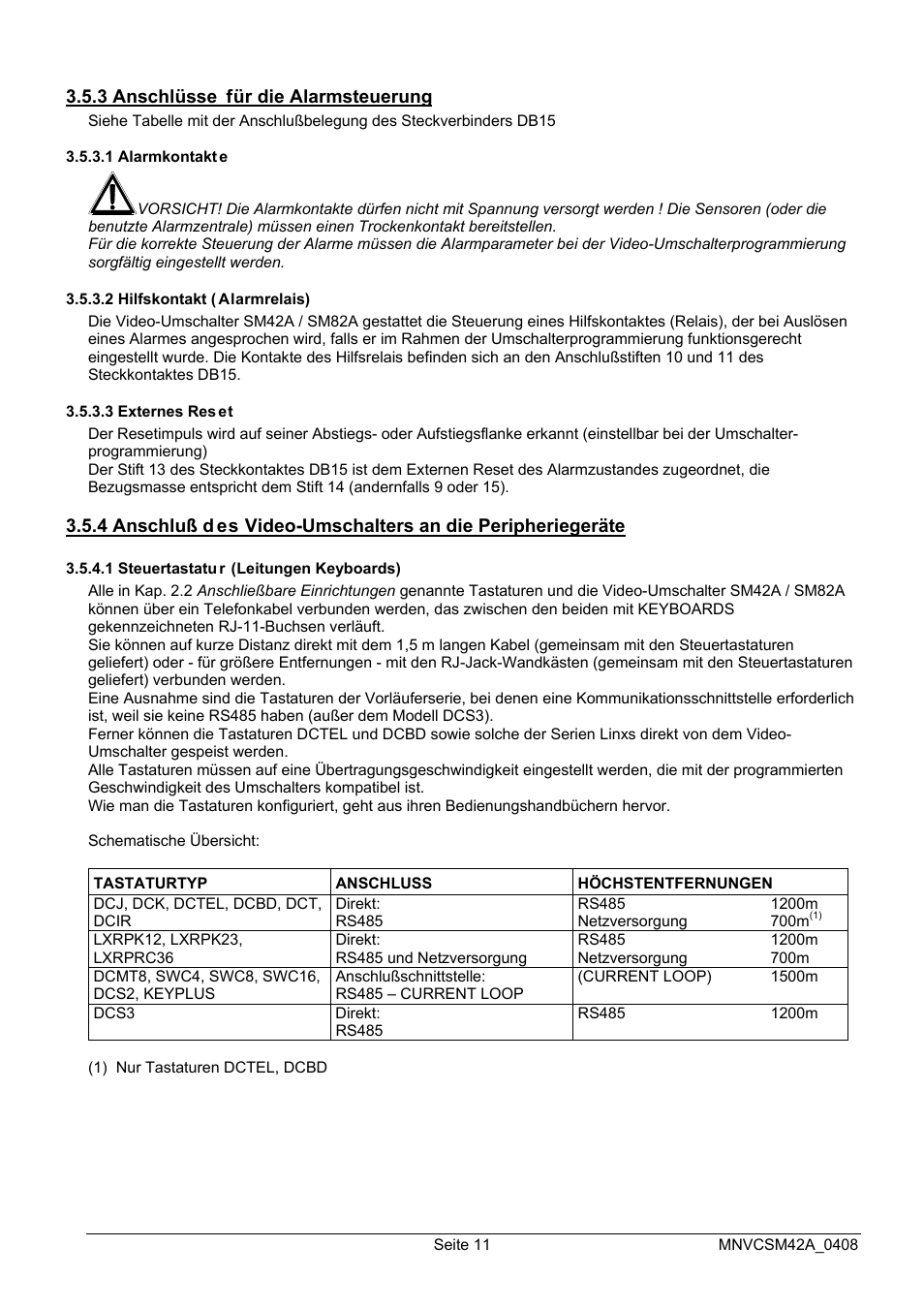 Videotec SM82A User Manual | Page 117 / 142