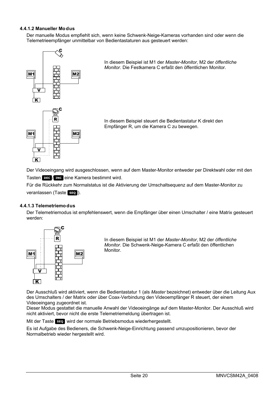 Videotec SM82A User Manual | Page 126 / 142