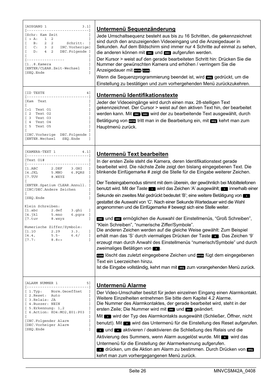 Videotec SM82A User Manual | Page 132 / 142
