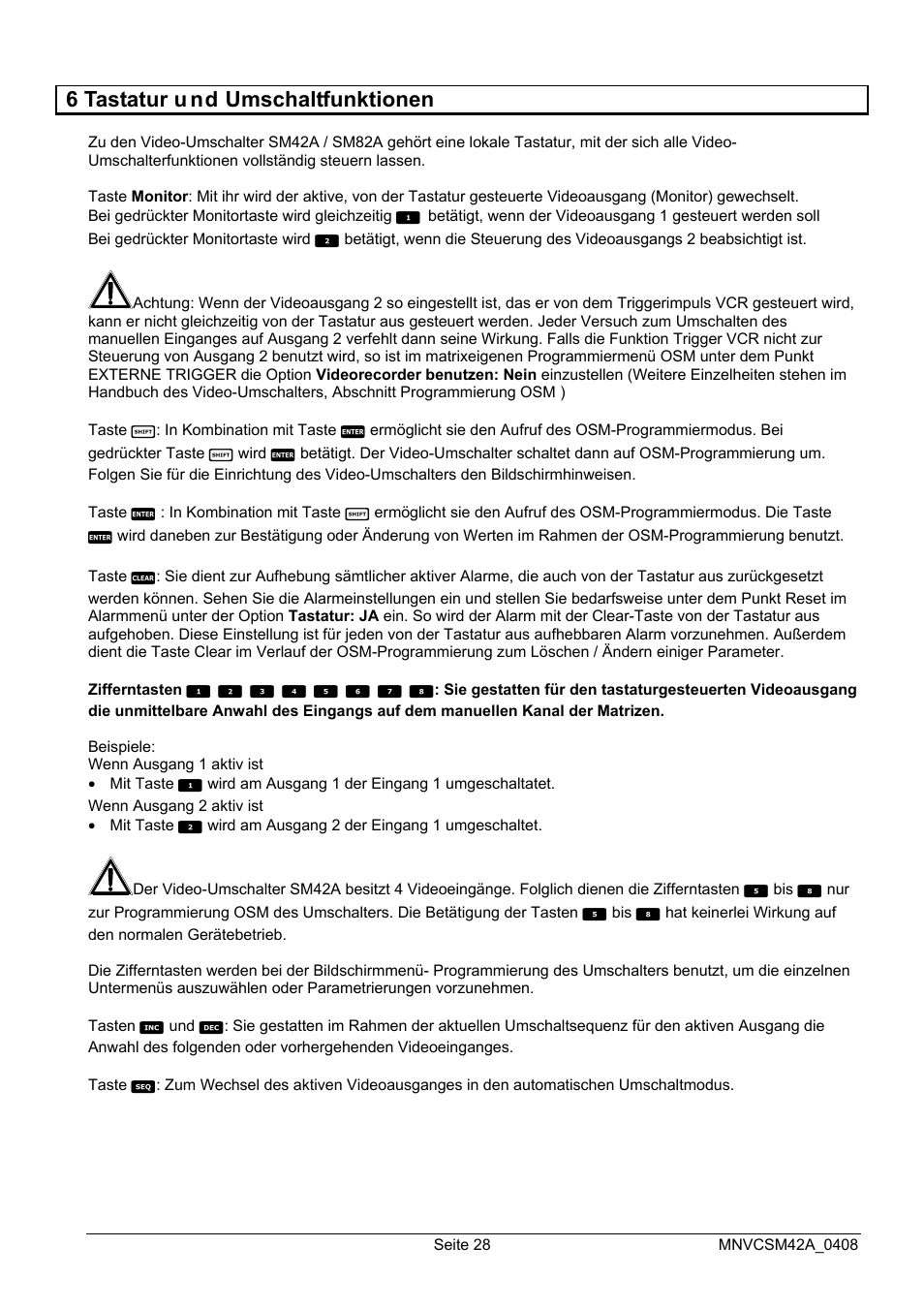 Videotec SM82A User Manual | Page 134 / 142