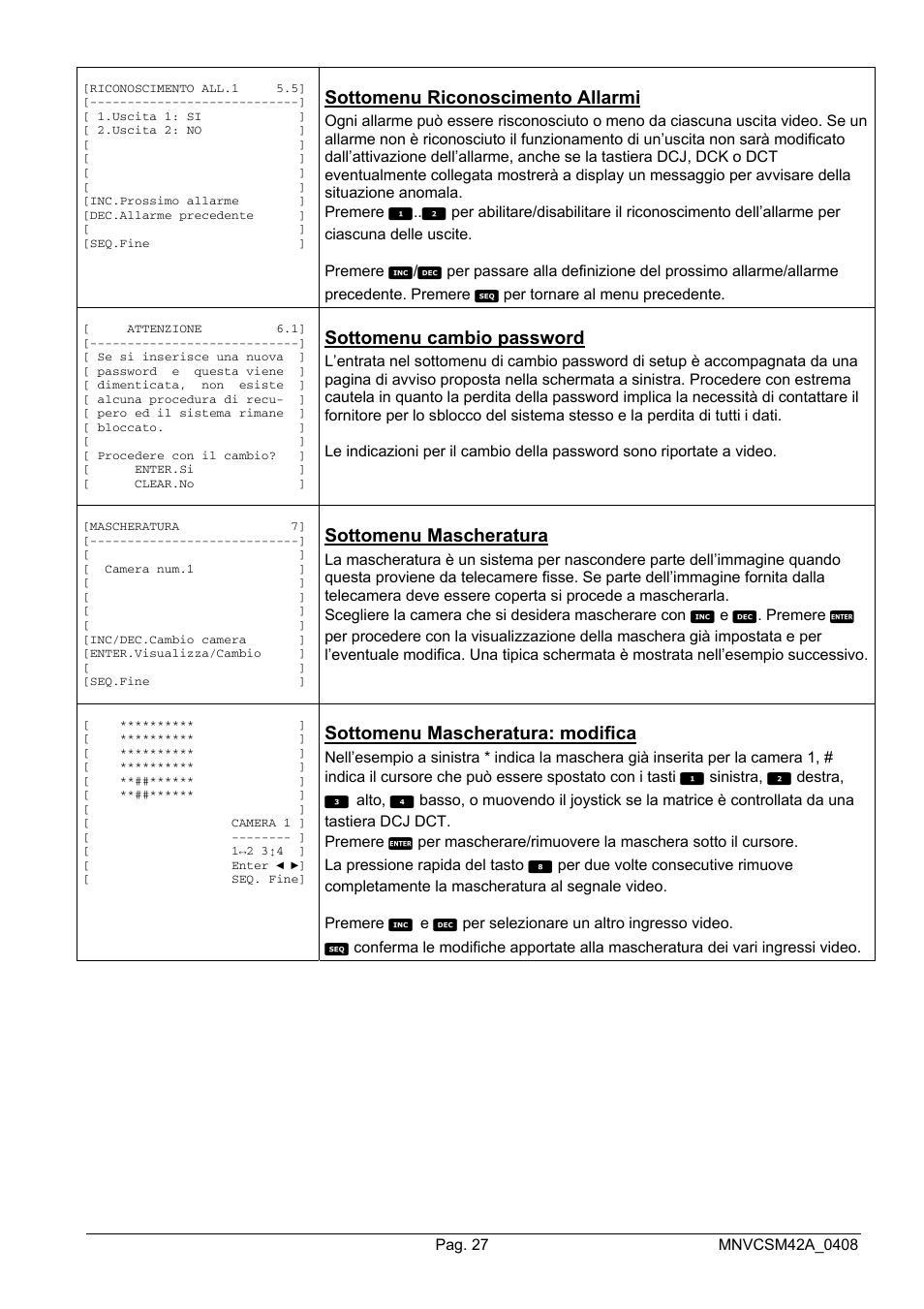 Videotec SM82A User Manual | Page 31 / 142