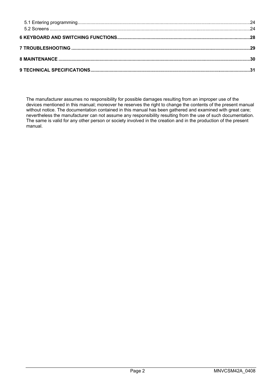 Videotec SM82A User Manual | Page 40 / 142