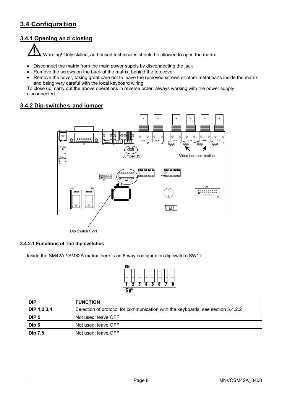 4 configura tion | Videotec SM82A User Manual | Page 46 / 142