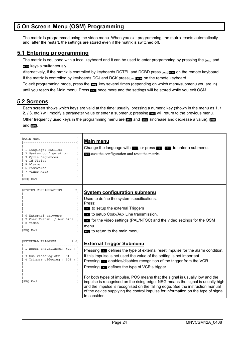 Videotec SM82A User Manual | Page 62 / 142
