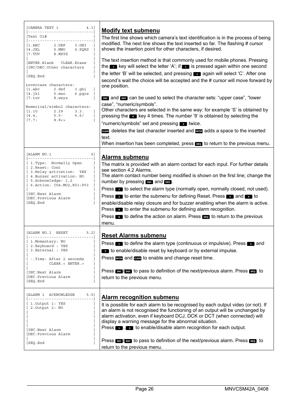 Videotec SM82A User Manual | Page 64 / 142