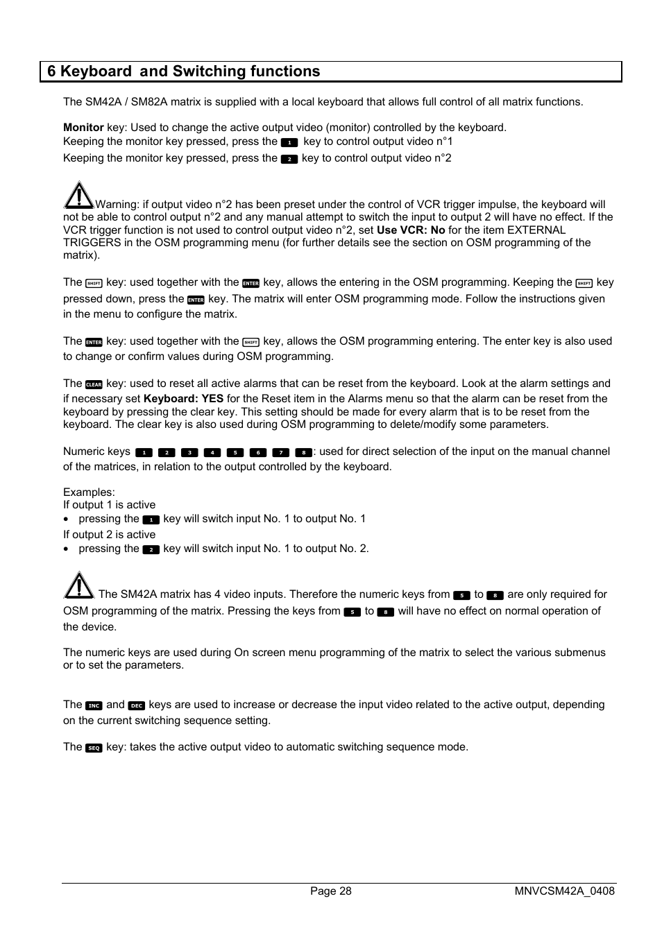 Videotec SM82A User Manual | Page 66 / 142