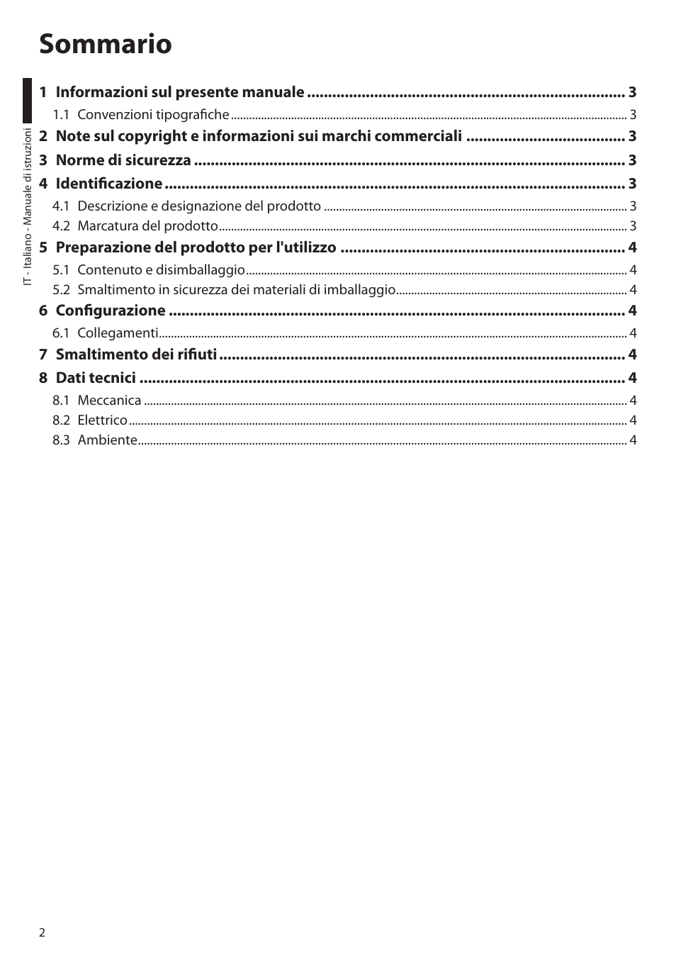 Videotec TWRC1 User Manual | Page 8 / 20