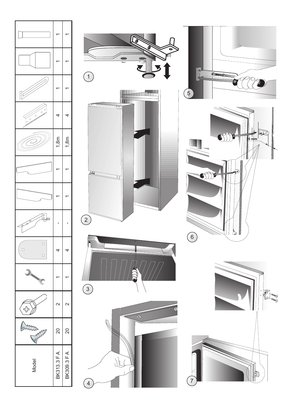 AMICA Built-in refrigerators BK309.3FA EN User Manual | Page 18 / 20