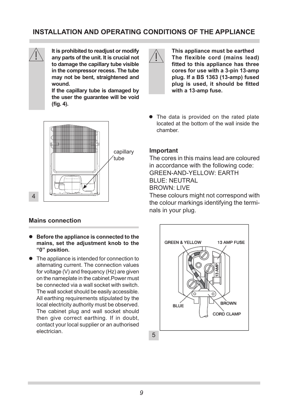 AMICA Built-in refrigerators BK309.3 EN User Manual | Page 9 / 24