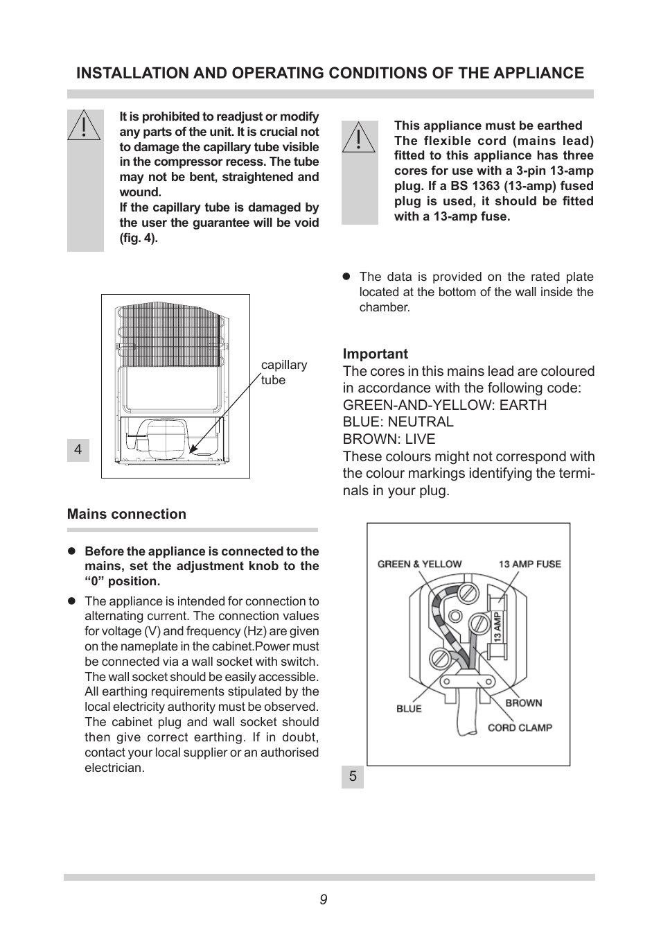 AMICA Built-in refrigerators BC271.3 EN User Manual | Page 9 / 20