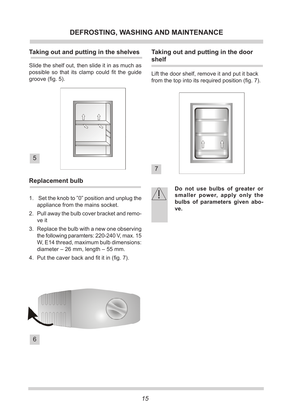 AMICA Built-in refrigerators UC150.3 EN User Manual | Page 15 / 20